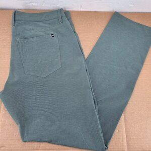 Travis Mathew Golf Pants Performance Chino Stretch Green Men's 36 x 33